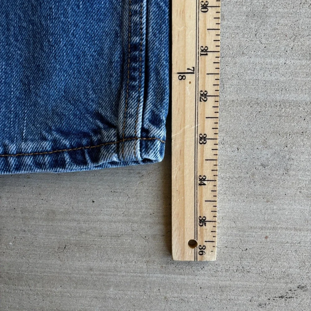 Vintage Levis 505 Mens 34x34 Straight Leg Blue Denim Jeans Medium Wash Mexico